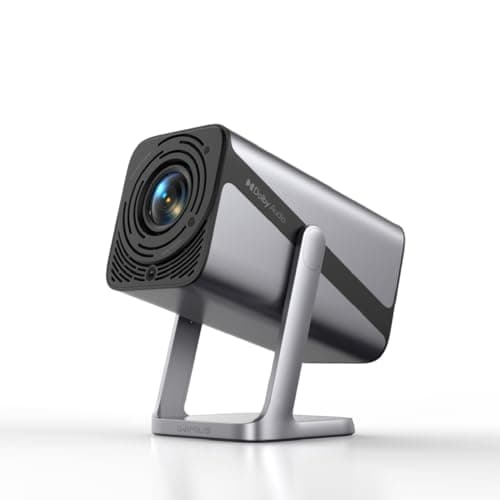 Official-Licensed丨20W Dolby Audio丨360°Adjustable Stand: Smart 4K Projector with WiFi 6 and 2-Way Bluetooth, Electric Focus & Auto Keystone, iWIMIUS 1080P Mini Portable Outdoor Proyector w/ HDMI ARC