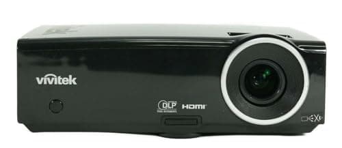 ViviTek D837 DLP Portable Projector 3200 ANSI HD 1080i HDMI, Bundle Remote Control Power Cable HDMI Cable