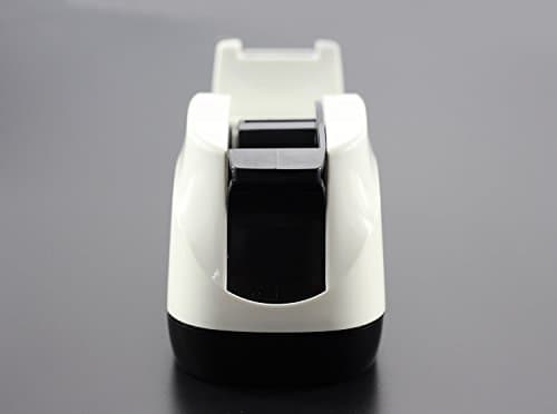 BeeChamp Heavy Base Nonskid Desk Tape Dispenser One-Hand Dispensing (White) 9