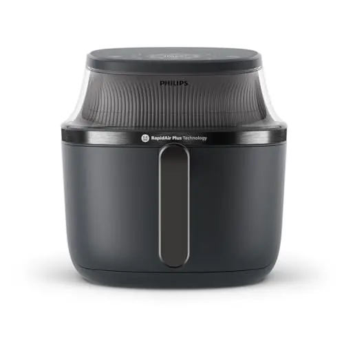 Philips Airfryer 3000 Series - Premium 6.5qt Airfryer with Window, RapidAir Plus Technology, 16 Ways to Cook, 90% Less Fat, Easy to Clean, Touchscreen, Energy Saving (NA330/00)