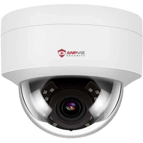 Anpviz 4MP PoE IP Dome Camera with Microphone/Audio, IP Security Camera Outdoor Indoor, 98ft Night Vision, IP66 Waterproof, 2.8mm Wide Angle Lens, 24/7 Recording, Not PTZ, NDAA Complaint (U Series)