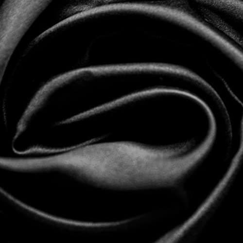 Organic Silk Pillowcase for Hair and Skin Made in USA, Natural Mulberry Silk Pillow Cases Black, 22 Momme, Oeko-TEX Certified, Anti Acne, 1 Pc 20"x26" (Standard, Black) 7