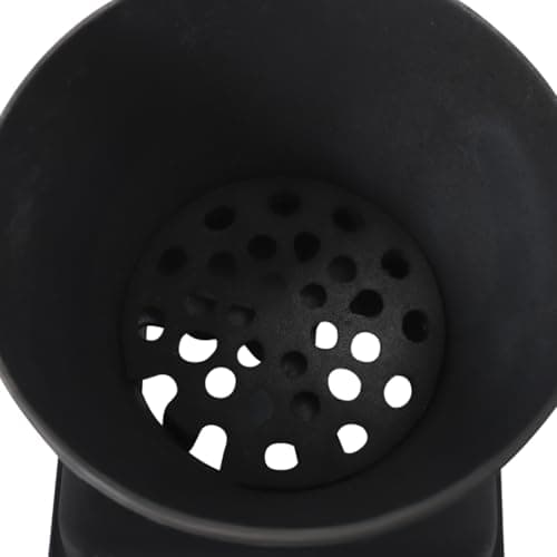 Wood-Burning Heating Stove, Thickened Cast Iron Rural Heating Stove with View Window & Chimney Pipes, Heating and Cooking Stove Smokeless Cooker for Indoor & Outdoor, Tent, Villa, Fishing (L) 8