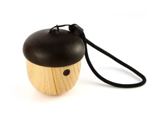 HaoYiShang Small Wireless Bluetooth Speaker, Portable Mini Speaker Waterproof Cute Wooden Nut Shape Unique Tiny Outdoor Speaker for iPhone Backpack Travel 9