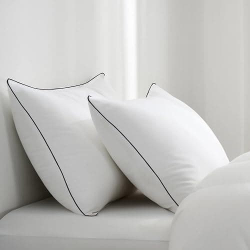 Vorouhals Hotel Collection Bed Pillows for Sleeping 2 Pack Standard Size Cooling Pillows Set of 2 for Back, Stomach or Side Sleepers, Super Soft Down Alternative Microfiber Filled Pillows 7