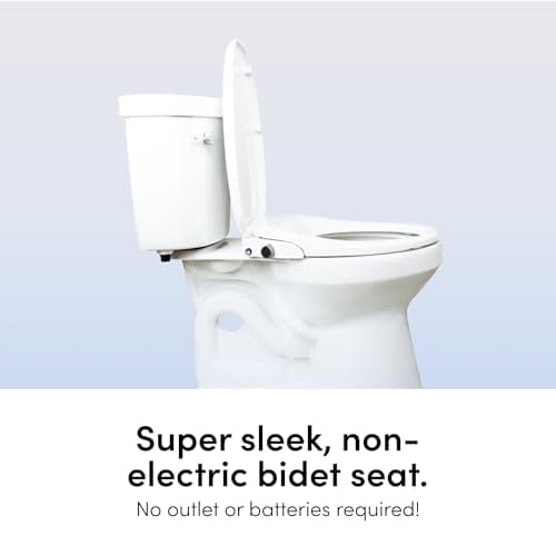 TUSHY Wave Non-Electric Bidet Toilet Seat | Sleek Elongated Design, Quick-Release for Easy Cleaning | DuoFlow Front & Rear Wash, Self-Cleaning Nozzle, Soft-Close Lid, 10-Min DIY Install, Bamboo Knob 5