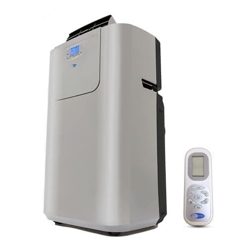 Whynter Portable Air Conditioner 12,000 BTU & Heater with Dual Hose Dehumidifier & Cooling Fan for 400 Sq Ft Rooms, Includes AC Unit Window Kit Elite ARC-122DHP (7,000 SACC), Silver
