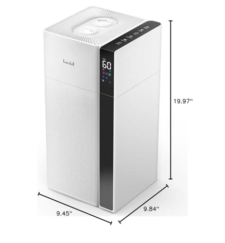 Mifasol Humidifier Large Room Home Bedroom, 5.3Gal/20L Warm and Cool Mist Humidifiers, Quickly & Evenly Humidify Larger Areas,Dual Mist Nozzles and Atomizers, Plant/Commercial/Greenhouse/Office, Black 9