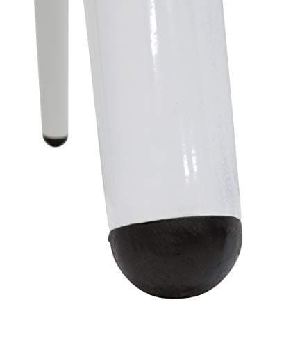 Calico Designs Sydney Swivel, Mid Back Home Office Accent Chair with Arms, No Casters, in White Metal Legs/Crinkled Patterned Dark Gray Faux Leather with Stitching Detail, Grey 10