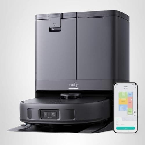 eufy X10 Pro Omni Robot Vacuum and Mop Combo, Incredible Suction, Dual Mops with 12 mm Auto-Lift and Carpet Detection, AI Obstacle Avoidance, Auto Mop Washing&Drying, Self-Emptying, Self-Refilling 7