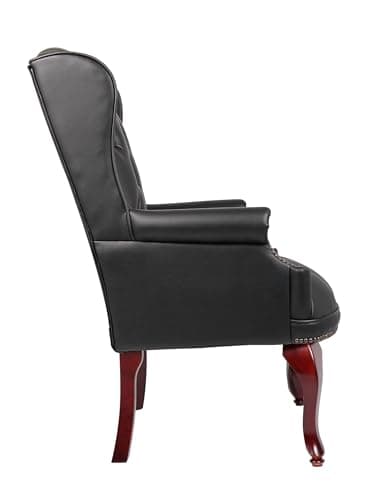 BOSS Office Products Wingback Traditional Guest Chair in Black 10