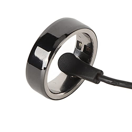 SPYMINNPOO Ring for Health, Mobile Phone BT Connection Rechargeable Smartring Health Waterproof Smartring for Men Women (Black No. 19)