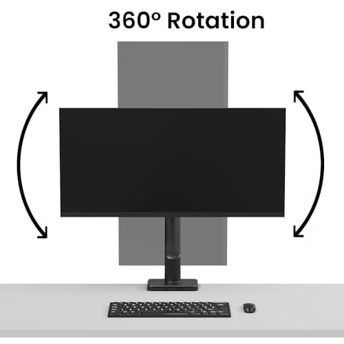 Samsung Odyssey G9 Premium Ultrawide Monitor Arm - 49" Curved Ultrawide Mount, Heavy Duty, Adjustable Height, Max VESA 100x100, Black 9