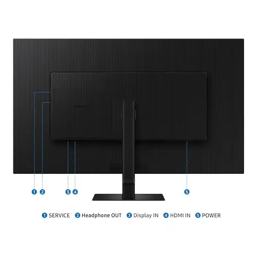 Samsung 37" ViewFinity S7 (S70D) 4K UHD HDR10 High Resolution Monitor, DP Port, TUV-Certified, 2025, LS37D700EANXZA 9