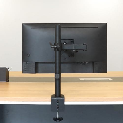 Amazon Basics Adjustable Single Computer Monitor Desk Mount Arm, Holds up to 32" and Ultrawide Monitors, Black 7