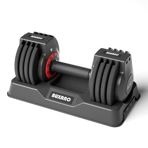 Adjustable Dumbbell 25LB Single Dumbbell Weight, 5 in 1 Free Weight Dumbbell with Non-Slip Handle,Ideal for Home Gym Workouts