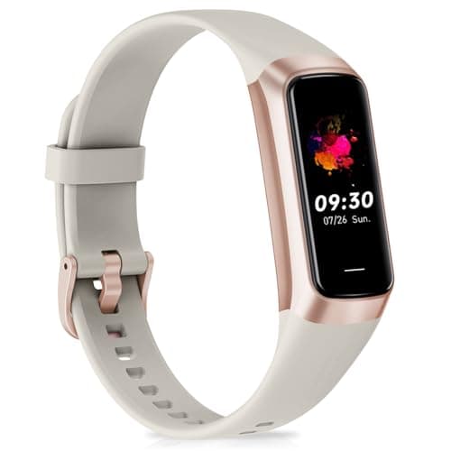 Bakoor Fitness Tracker, Step Tracker with 1.1" AMOLED Screen, Pedometer, Heart Rate Sleep Tracking, Calorie Step Counter Watch for Android Phones iPhone Women Men