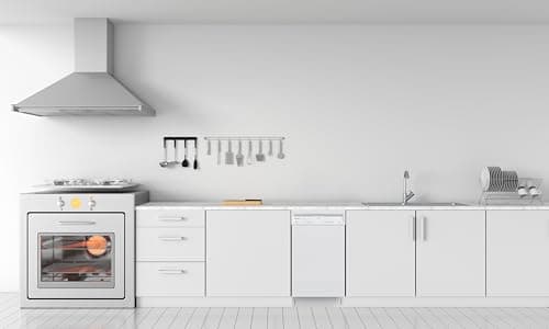 Honeywell 18 Inch Dishwasher with 8 Place settings, 6 Washing Programs, Stainless Steel Tub, UL/Energy Star- White 5