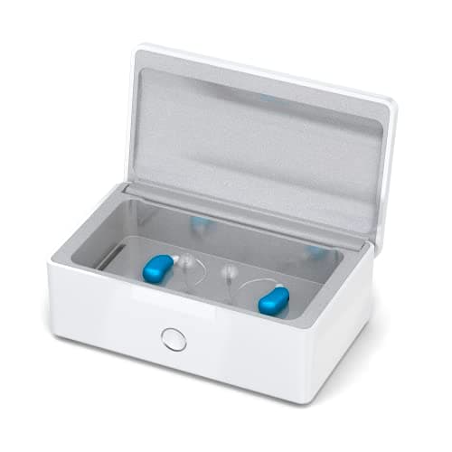 PerfectDry Q.R. 45 min. Ultra Fast Hearing Aid Dryer & Dehumidifier Accessory | Dry Box Kit | Removes Sweat & Moisture from Hearing Aids, Wireless Earbuds, Ear Amplifiers, Cochlear Implants