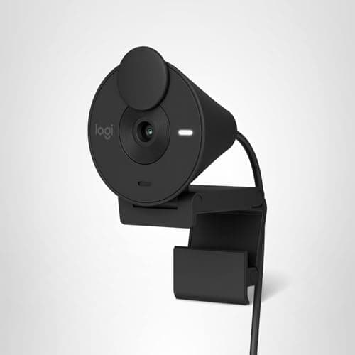 Logitech Brio 301 Full HD Webcam with Privacy Shutter, Noise Reduction Microphone, USB-C, Certified for Zoom, Microsoft Teams, Google Meet, Auto Light Correction - Black 10