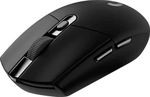 Logitech G305 Lightspeed Wireless Gaming Mouse, Hero Sensor, 12,000 DPI, Lightweight, 6 Programmable Buttons, 250h Battery Life, On-Board Memory, PC/Mac - Black (German Packaging)