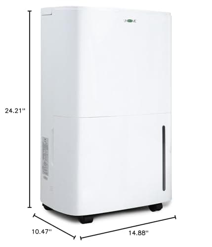 Uhome 150 Pints Dehumidifier with Pump - 7000 Sq. Ft Quiet Dehumidifier for Home, Large Basement, Storages and Large Rooms with 1.85Gallon Water Tank 9