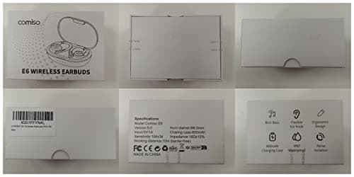 comiso Wireless Earbuds Bluetooth Headphones, True Wireless in Ear Bluetooth 5.1 Earbuds with Microphone, Deep Bass, IPX7 Waterproof Loud Voice Earphones for Sport Outdoor Running Gym Workout(Pink) 9