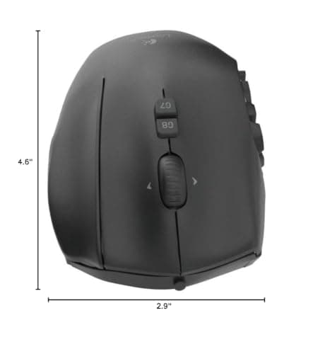 Logitech G600 MMO Gaming Mouse, RGB Backlit, 20 Programmable Buttons 9