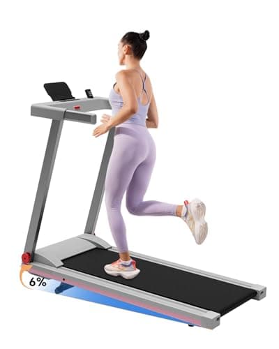 DeerRun Treadmills for Home, 3.5HP Folding Treadmill with Incline, 350 LBS Weight Capacity, Compact Portable Treadmill for Small Space Walking Jogging Running