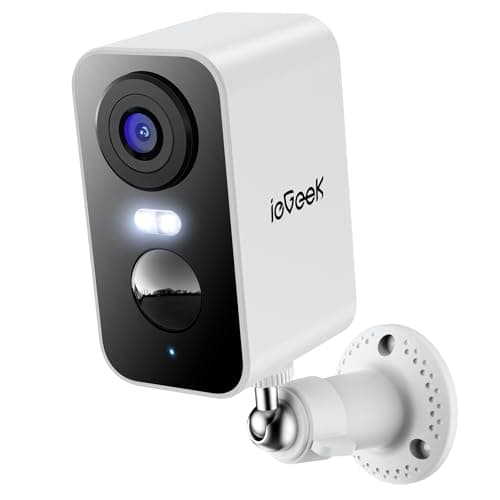 ieGeek Security Cameras Wireless Outdoor, 2K 3MP Battery Powered WiFi Security Camera with Spotlight & Siren Alarm, 2-Way Audio, Color Night Vision, AI Detection for Home Security, Works with Alexa