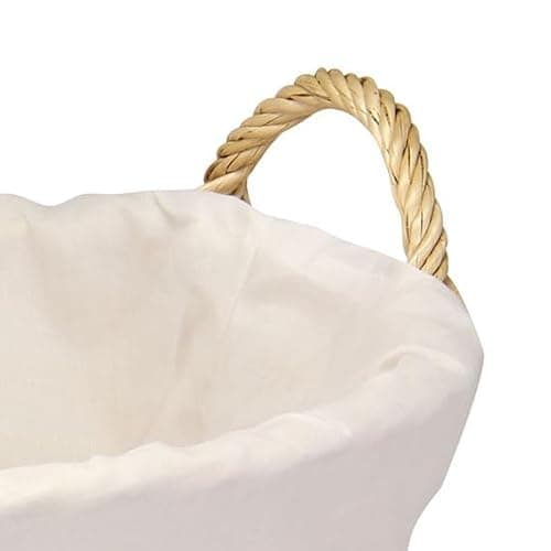 Household Essentials Wicker Laundry Basket with Handles, Handwoven Willow, Removable and Washable Liner, Great for Carrying Laundry or Storing Linens 5