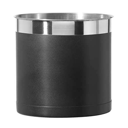 Oggi Steel Holder Utensil Crock, Jumbo, Black - 7'' (7211.3)