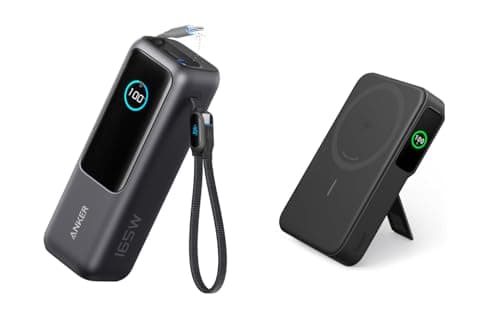 Anker Laptop Power Bank, 25,000mAh Portable Charger with Triple 100W USB-C Ports MagGo Power Bank, Qi2 Certified 15W Ultra-Fast MagSafe-Compatible Portable Charger