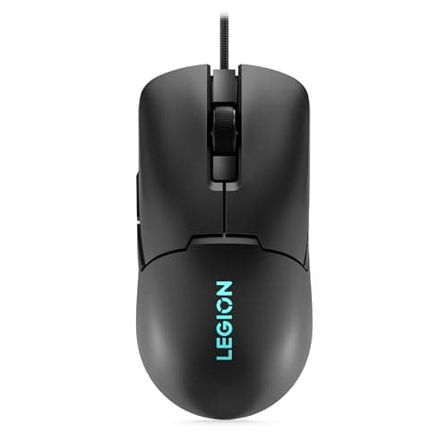 Lenovo Legion M300s RGB Wired Gaming Mouse - 8,000 DPI Adjustable Sensor, 6 Programmable Buttons & 20-Million Clicks Durability with Optimized Comfort (Black)