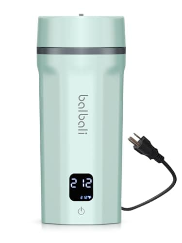 balbali 18.6oz Portable Kettle for Travel 100-250V Dual Voltage for International/Global/Europe - 6 Preset Travel Electric Kettle Hot Water Boiler/Heater/Warmer/Tea Maker - Green
