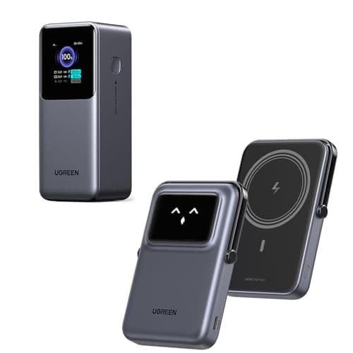 UGREEN Nexode Power Bank 20000mAh 130W Portable Charger Bundle with Uno Magsafe Portable Charger