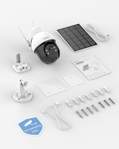 aosu 5MP/3K Solar Security Cameras Wireless Outdoor, View All on The APP, SolarCam D1 SE - 5 Pack 8