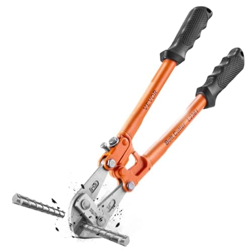 VEVOR Bolt Cutter, 14" Lock Cutter, Bi-Material Handle with Soft Rubber Grip, Chrome Molybdenum Alloy Steel Blade, Heavy Duty Bolt Cutter for Rods, Wires, Bolts, Cables, Rivets, and Chains