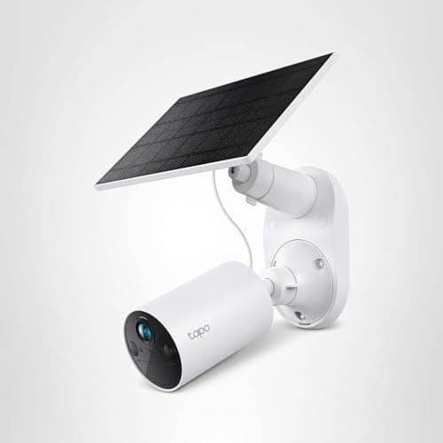 Tapo SolarCam 1080p Outdoor Wireless Security Camera - Battery Power with Solar, Person Detection, Subscription-Free Local Storage or Optional Cloud, Works with Alexa & Google Assistant, C402 KIT 10