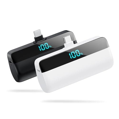 [2-Pack]Mini Portable Charger for iPhone 17/16/15,Upgraded 5500mAh PD Fast Charging USB C Power Bank,Travel Essentials Battery Pack for iPhone 17/17 Pro Max /Air/16 Plus/16/15 Series Galaxy Android