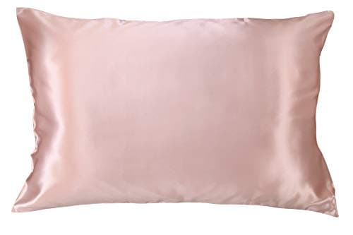 CELESTIAL SILK 100% Pure Mulberry Silk Pillowcase Premium 25 Momme for Hair and Skin Charmeuse Silk on Both Sides of Cover -Gift Wrapped- Hidden Zipper Closure (Standard, Vintage Pink)