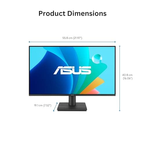 ASUS 24” (23.8-inch viewable) 1080P VA249HG Eye Care Monitor – IPS, Full HD, 99% sRGB, Frameless, 120Hz, Adaptive-Sync, 1ms, HDMI, VGA, Low Blue Light, Flicker Free, Wall Mountable, 3 yr Warranty 8