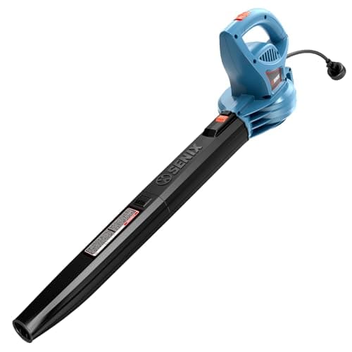 SENIX 6 AMP Handheld Electric Leaf Blower, Up to 260 CFM and 155 MPH, Lightweight, 120V (BLE06-L)