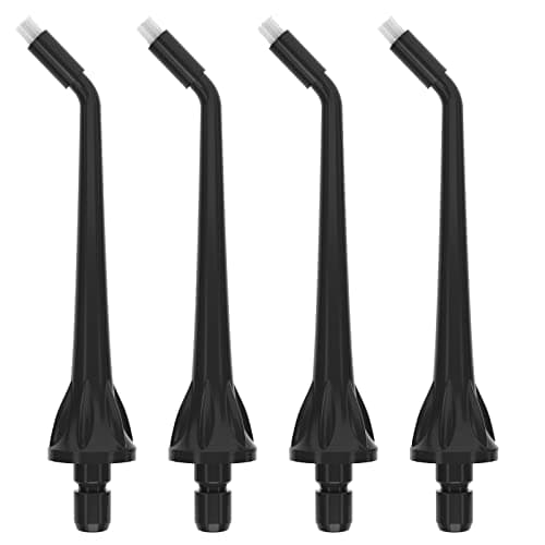 Nicwell Orthodontic Tip for F5025 Water Flosser (Black, 4 Pack)