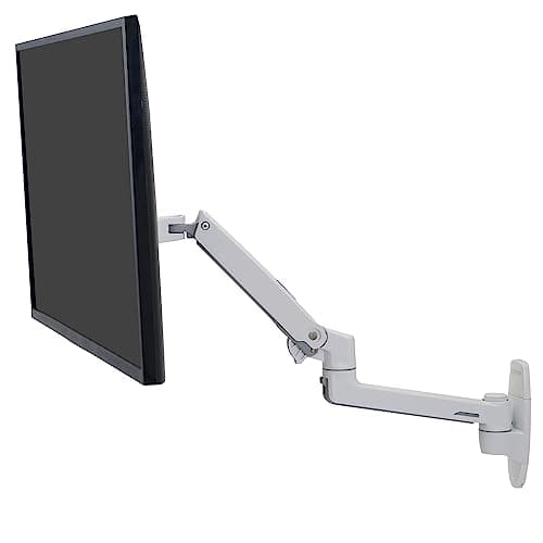 Ergotron – LX Single Monitor Arm, VESA Wall Mount – for Monitors Up to 34 Inches, 7 to 25 lbs – White