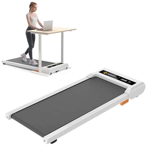 HiFast Walking Pad, 2.5HP Under Desk Treadmill for Home Office, 300 Lbs Capacity Portable Treadmill with Remote Control & LED Display, 2 in 1 for Walking & Jogging
