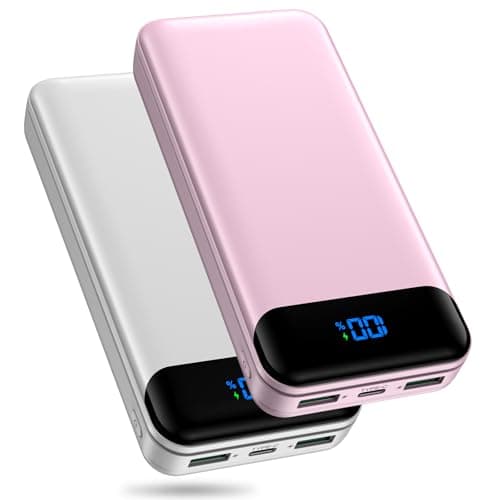 Portable Charger Power Bank 40000mAh Powerbank PD 30W and QC 4.0 Fast Charging External Battery Pack with USB-C LED 3 Outputs & 2 Inputs Portable Charging for iPhone 15 14 13 pro, Samsung