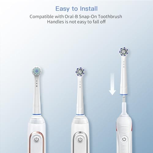 Replacement Toothbrush Heads for Oral B Braun, 8 Pack Professional Electric Toothbrush Heads, Precision Clean Brush Heads Refill Compatible with Oral-B 7000/Pro 1000/9600/ 5000/3000/8000 (8pack) 6
