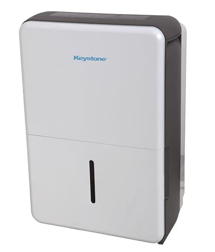 Keystone 50-Pint Portable Dehumidifier for Extra Large Rooms up to 4,500 Sq.Ft. with Auto-Shutoff & Timer - Quiet Home Dehumidifier and Moisture Absorber For Basement, Garage, Living Room
