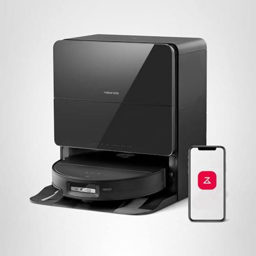 roborock Saros 10 Robot Vacuum and Mop, 22,000Pa Suction, AI Obstacle Avoidance, 3.14-inch Ultra Thin, Intelligent Dirt Detection, Zero Tangling Main Brush, Hot Water Mop & Dock Self Cleaning 10